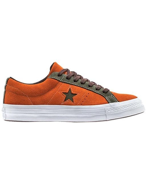 Converse Brown One Star Ox 'Bold Mandarin' for men