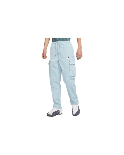 Nike Blue Utility Solid Color Big Pocket Cargo Casual Pants/Trousers Ocean Deep for men