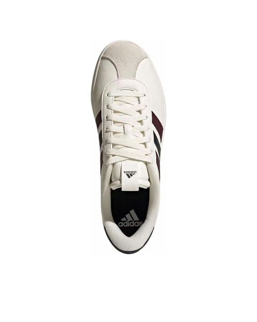 Adidas White Vl Court 3.0 'Cream Burgundy' for men