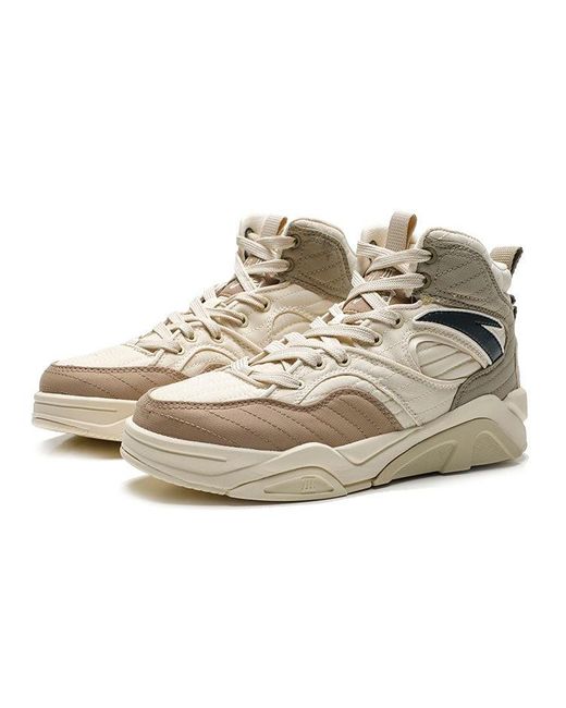 Anta White Life Series High-Top 'Trendy Versatile' for men