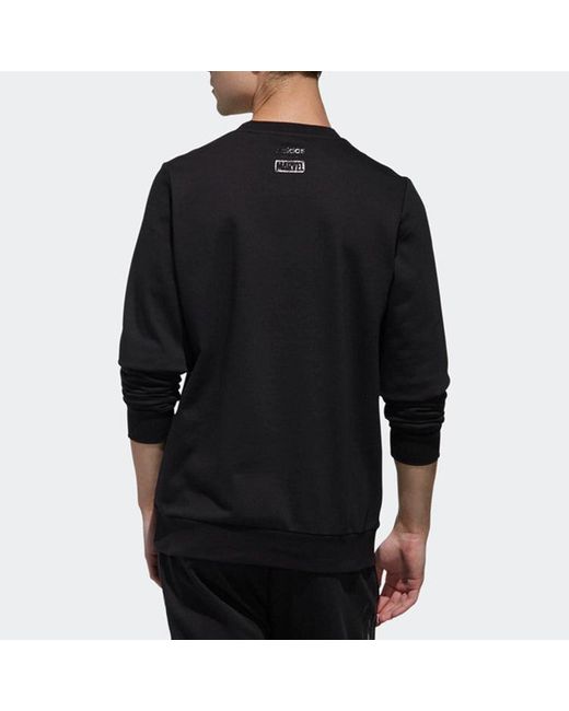Adidas Black Neo U Avngrs Swt Casual Sports Round Neck Pullover for men