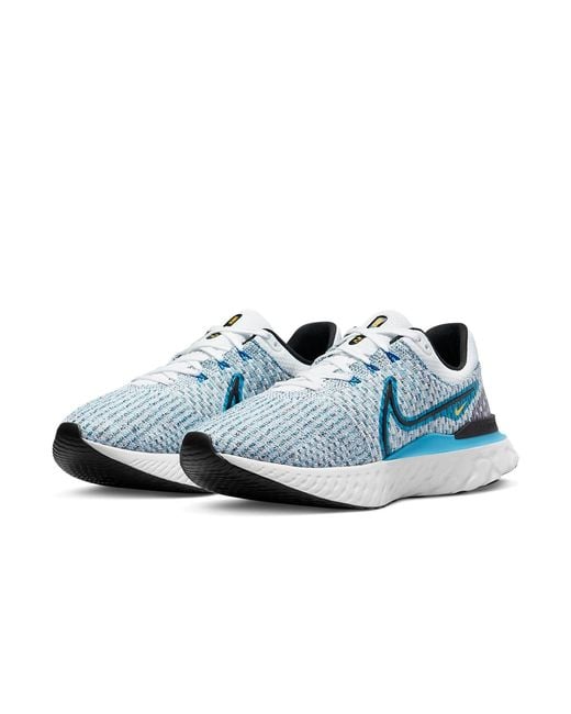 Nike Blue React Infinity Run Flyknit 3 Orbit' for men