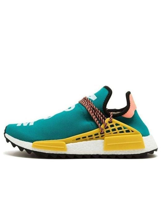 Adidas Blue X Pharrell Nmd Hu Trail 'Sun Glow' for men