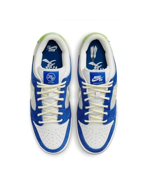Nike Blue Sb Dunk Low Pro 'Fly Streetwear Gardenia' for men