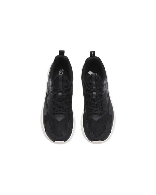 Anta Black The Stroll Running Shoes for men