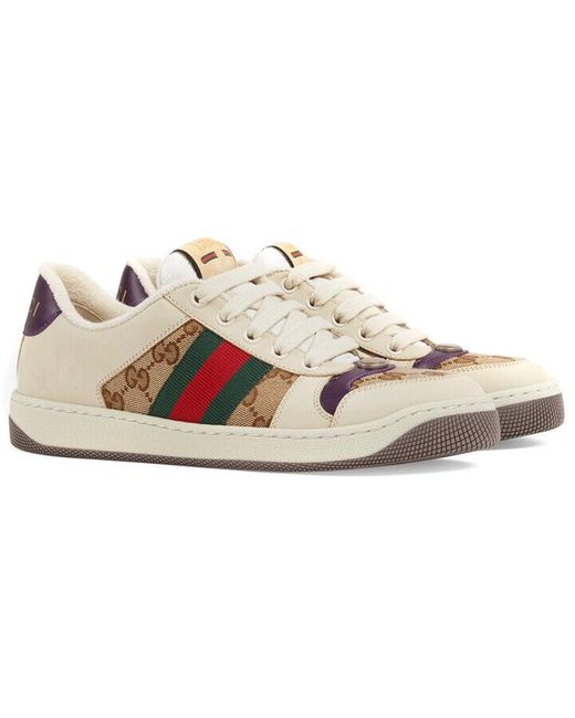 Gucci Natural (Wmns) Screener Gg Logo Sneakers