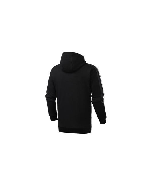 Adidas Black Originals Logo Printing Casual Hooded Jacket for men