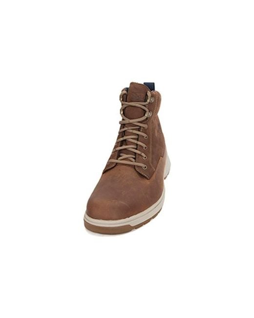 Timberland Brown Atwells Ave Waterproof Boots 'Ruse Full Grain' for men