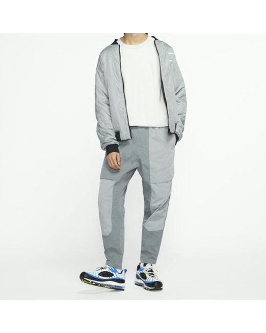 Nike Gray As Sportswear Tch Pck Pant Wvn Smoke for men