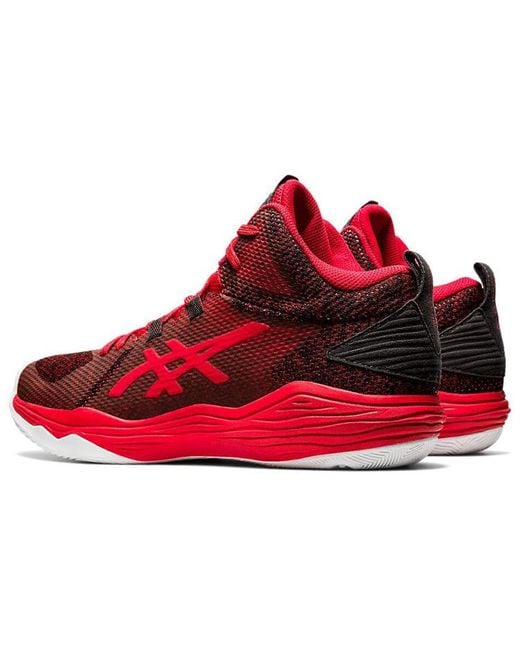 Asics Red Nova Flow Basketball Shoes for men