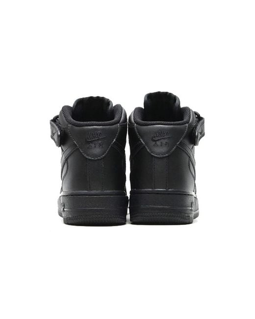Nike Black Air Force 1 Mid 07 Le