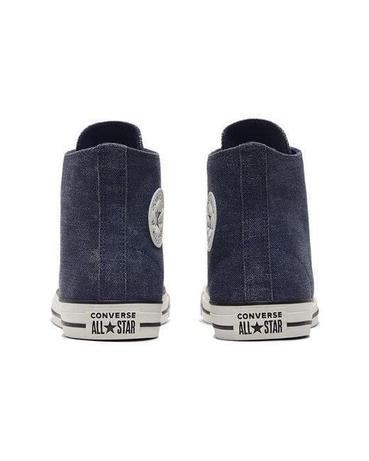 Converse Blue Chuck Taylor All Star High 'Washed Canvas for men