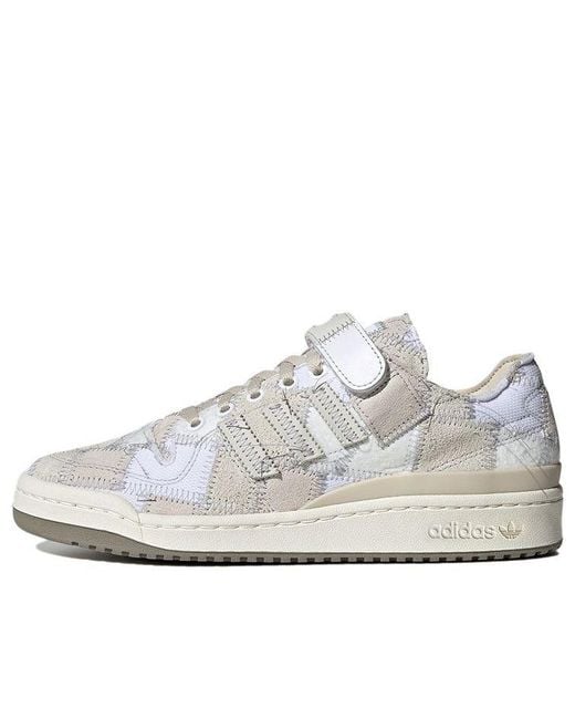 Adidas White X Atmos Forum Low 'Patchwork' for men