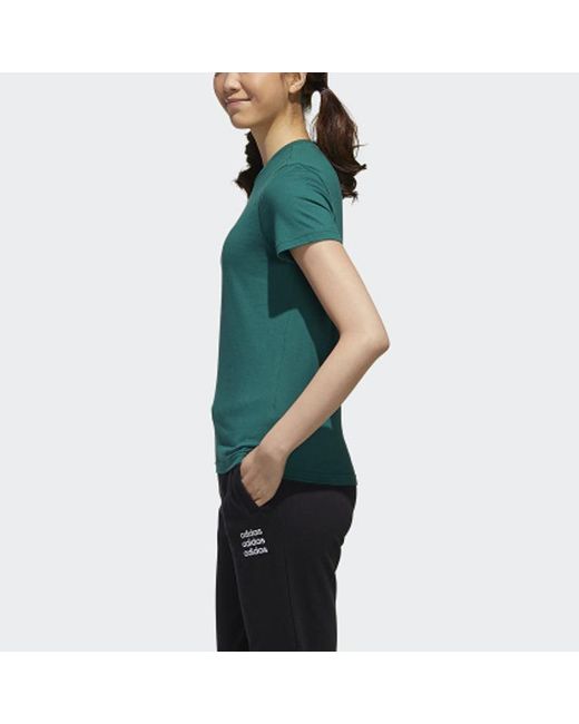 Adidas Green (Wmns) Neo Casual Sports Short Sleeve Forest