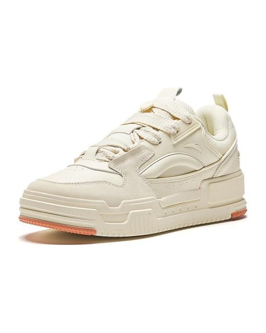 Anta White Skateboarding Series Sneakers Sugar Toast' for men