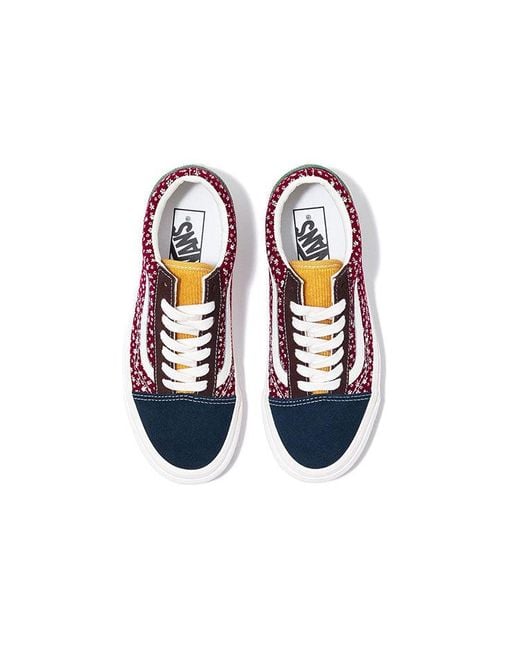 Vans Red Style 36 Lightweight Cozy Skateboarding Shoes for men