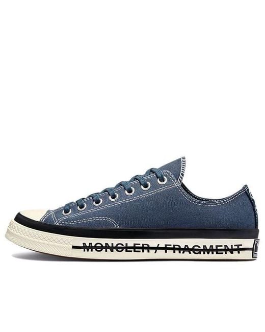 Converse Blue Fragment Design X Moncler X Chuck 70 Low 'Insignia' for men