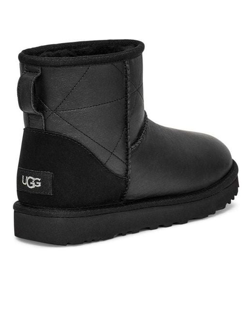 Ugg Black (Wmns) Classic Mini Pearlized Boot