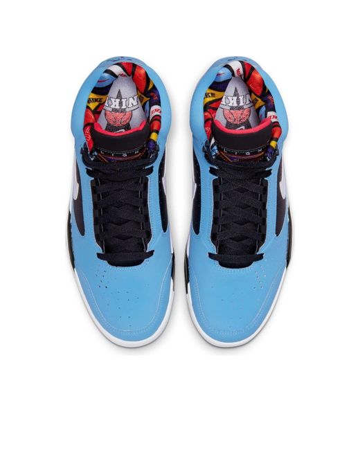 Nike Blue Air Flight Lite Mid 'Hoops Pack for men