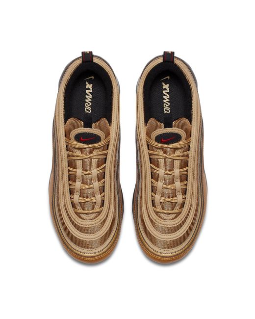 Nike Brown Air Vapormax 97 'metallic Gold' for men