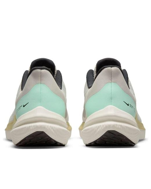 Nike White Air Zoom Winflo 9 Wear-Resistant Shock Absorption Low Tops for men