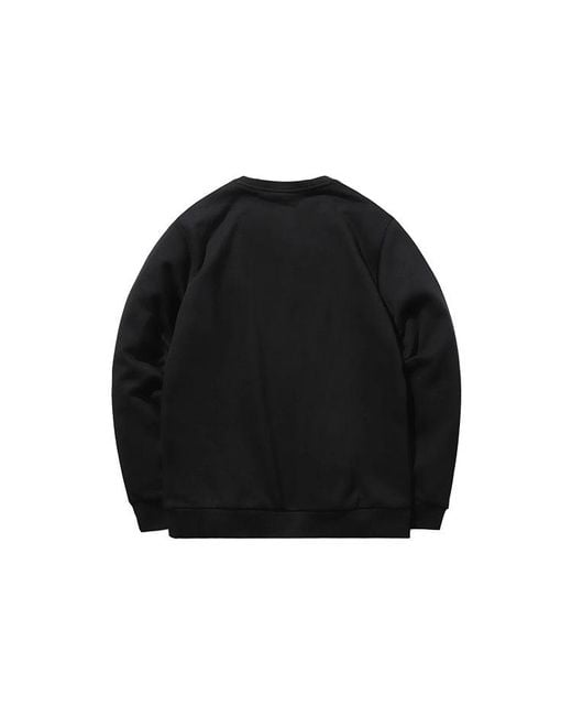 Li-ning Black Essential Logo Sweatshirt for men