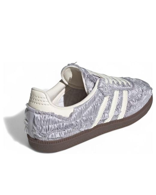 Adidas White X Caroline Hu Samba Og 'Satin Metallic' for men
