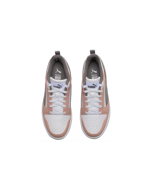 PUMA White (Wmns) Rebound V6 Low 'Rose Quartz'