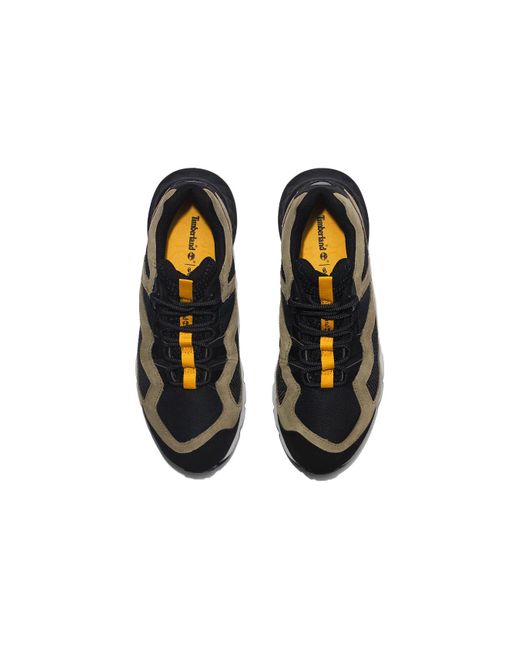 Timberland Black Solar Wave Leather Sneakers for men