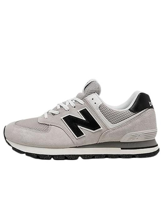 New Balance White 574 Rugged for men