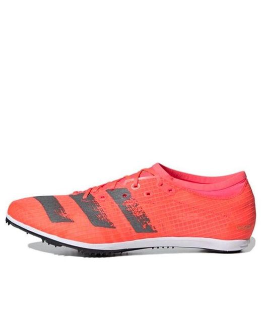 Adidas Red Adizero Ambition Spikes for men