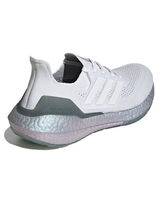 Adidas Gray Ultraboost 21 'Crystal Hazy' for men