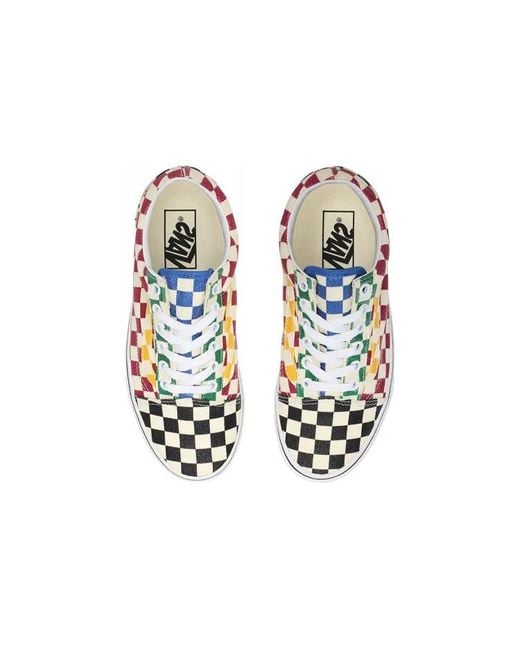Vans White Old Skool 'Glitter Check' for men