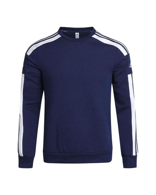 Adidas Blue Round Neck Pullover Long Sleeves for men