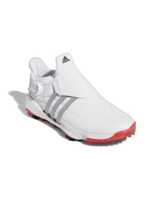 Adidas White Tour 360 22 Boa Golf Metallic' for men