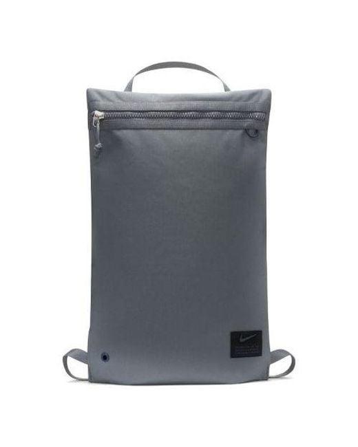 Nike Gray Utility Fabric Zipper Outdoor Cozy Durable Training Gym Backpack