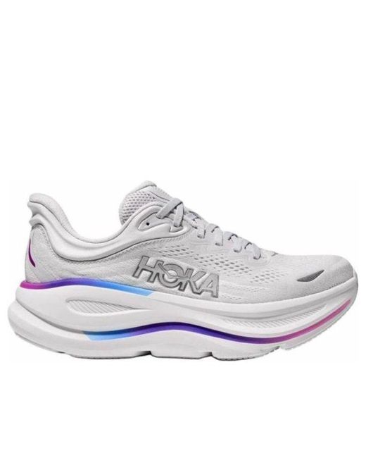 Hoka One One White Bondi 9 Wide 'Cosmic' for men