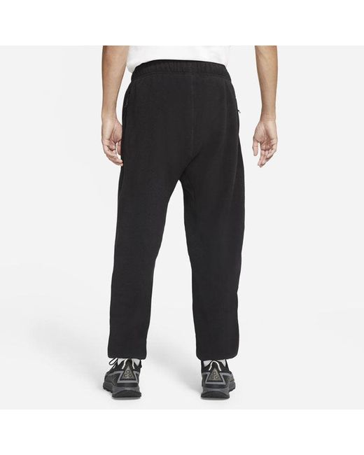 Nike Black Acg Polartec 'Wolf Tree' Casual Loose Running Pants for men