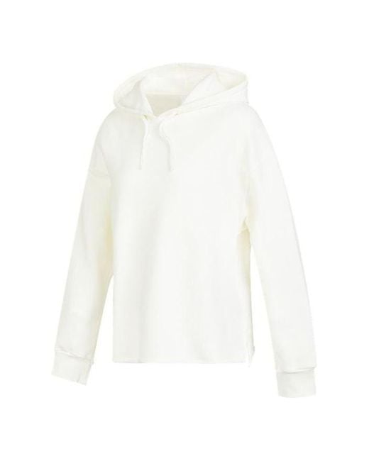 Nike White (Wmns) Casual Hooded Pullover Sweatshirt