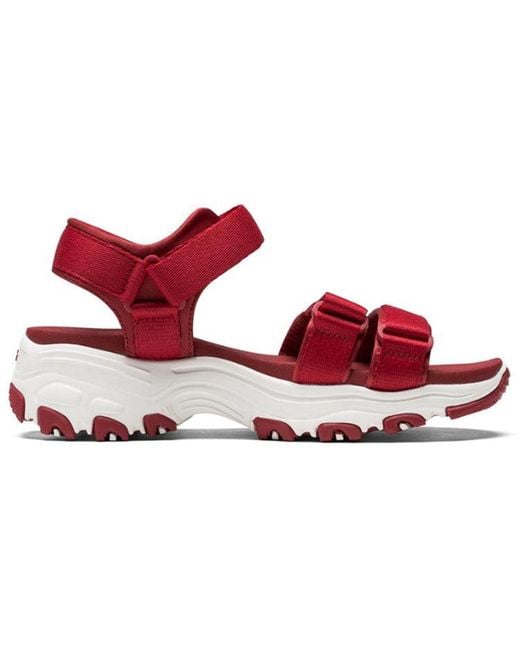 Skechers Red (Wmns) Dlites Retro Panda Sandals