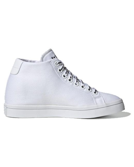 adidas Originals Courtvantage Heel Logo White in Blue | Lyst