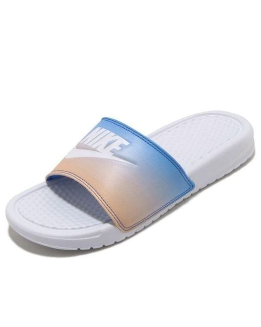 Nike Blue (Wmns) Benassi Jdi Print Slide Hyper Royal'