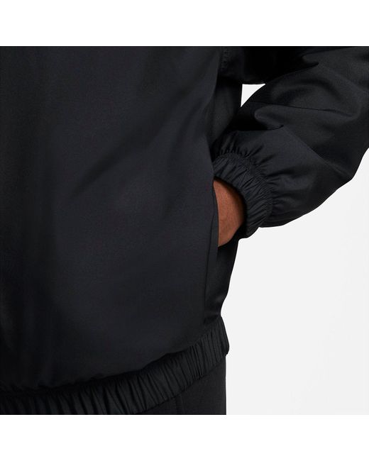 Nike Black Lab Solo Swoosh Satin Bomber Jacket Kumquat' for men