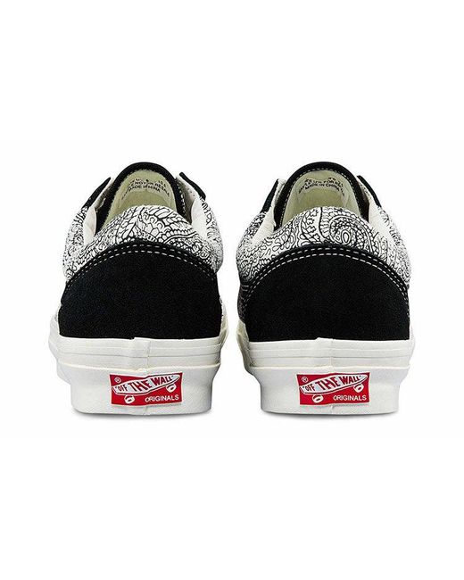 Vans Black Og Old Skool Lx 'Dragon Paisley' for men