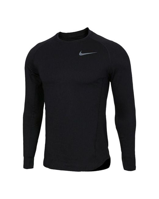 Nike Black Therma Dri-Fit Training Stay Warm Tops for men