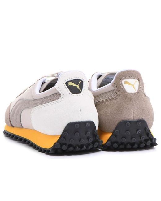 PUMA White Fast Rider Low for men