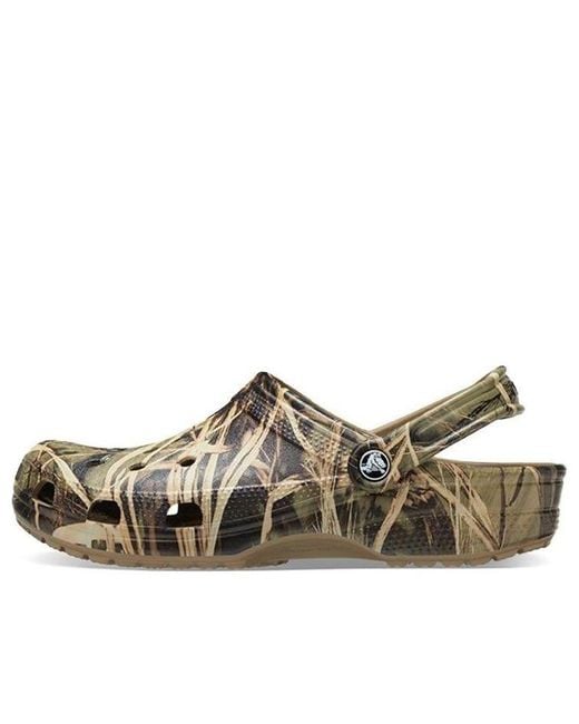 CROCSTM Brown Realtree X Classic Clog V2 'Max-4 Hd Camouflage' for men
