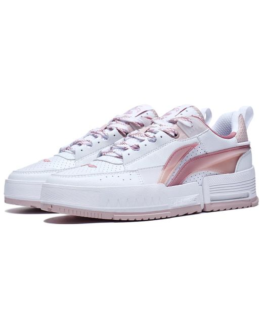 Li-ning White (Wmns) Casual Skate Shoes