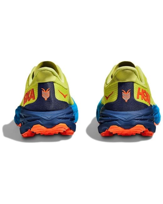 Hoka One One Blue Speedgoat 5 'Citrus Glow Evening Primrose' for men