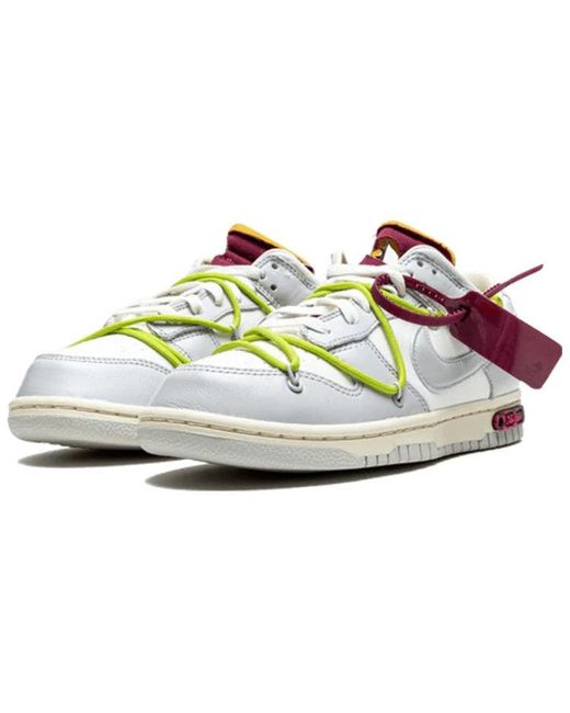 Nike Blue X Off- Dunk Low 'Lot 08 Of 50' for men